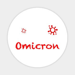 I lose my job because of omicron black tshirt Magnet